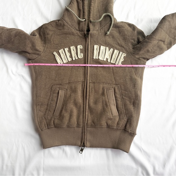 The Vintage Double Zipper Fleece Zip Up 🐻 by Abercrombie & Fitch; Size Large - Picture 7 of 9